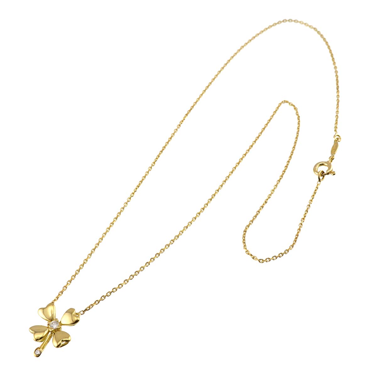 Diamond Necklace 18K Yellow Gold 750