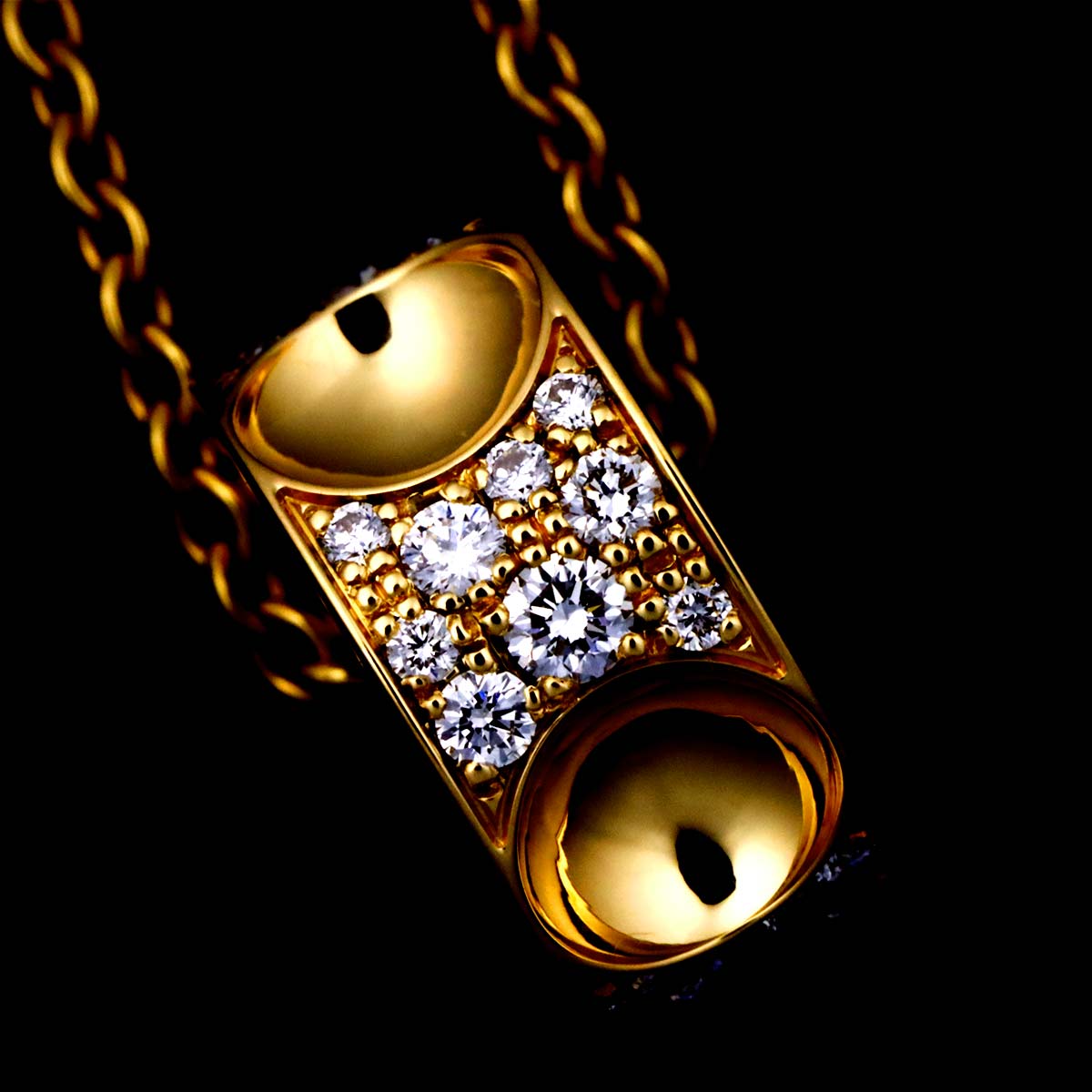 Pandan Tiff Empreinte Diamond Necklace 18K YG 750