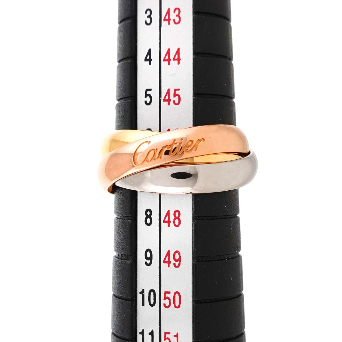 Trinity MM Ring 18K YG WG PG 750 Size47 4(US)