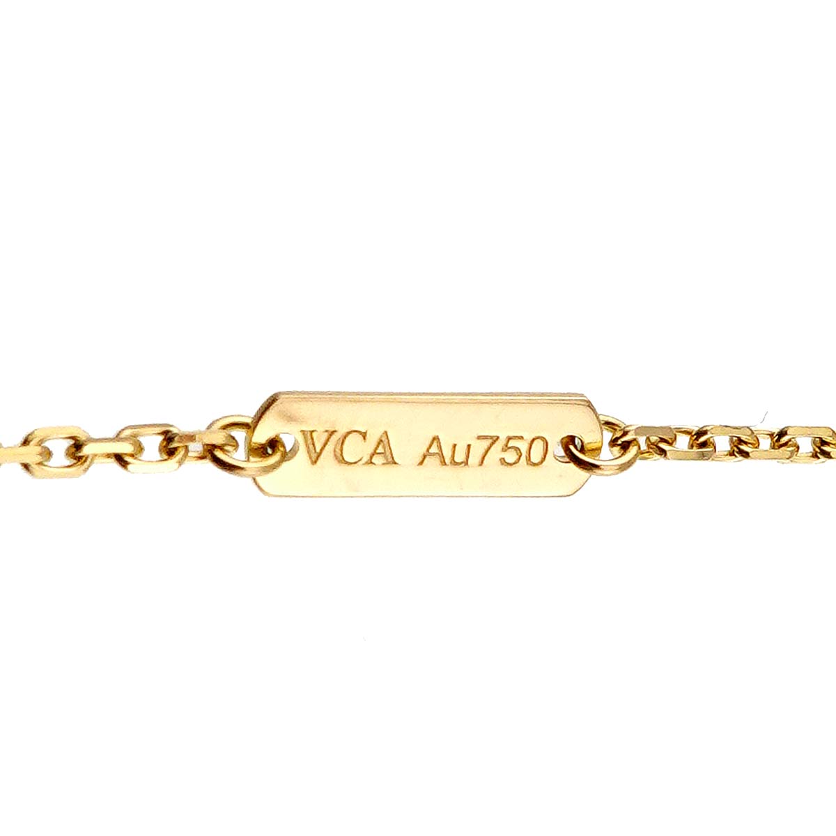 Vintage Alhambra Onyx Necklace 18K YG 750