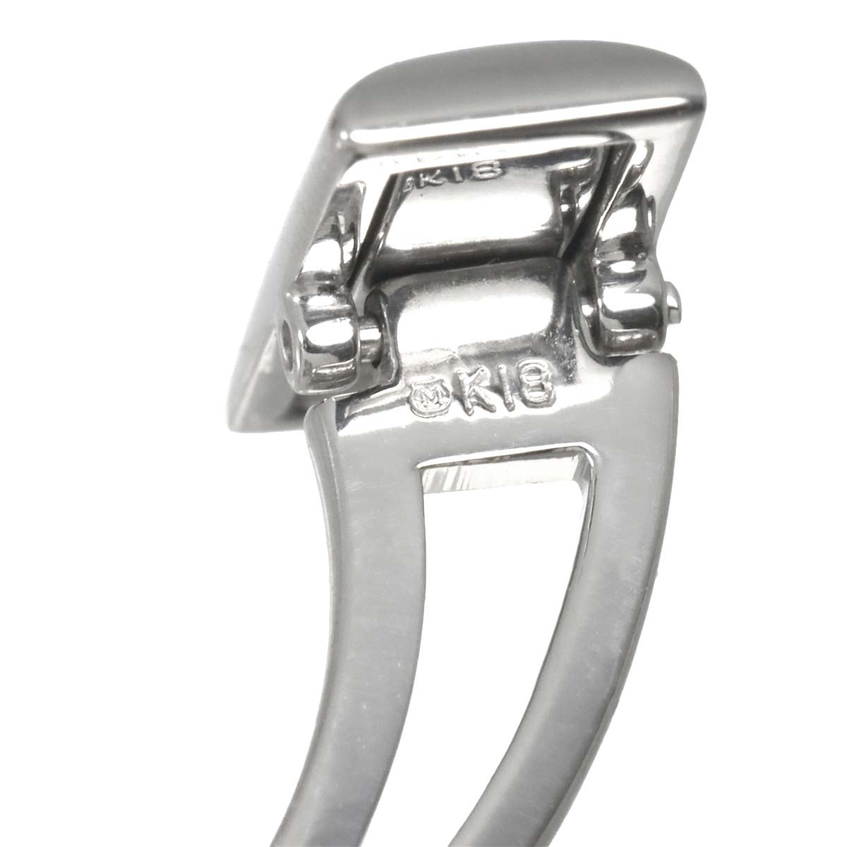 Diamond 0.14ct/0.14ct Cufflinks 18K White Gold 750