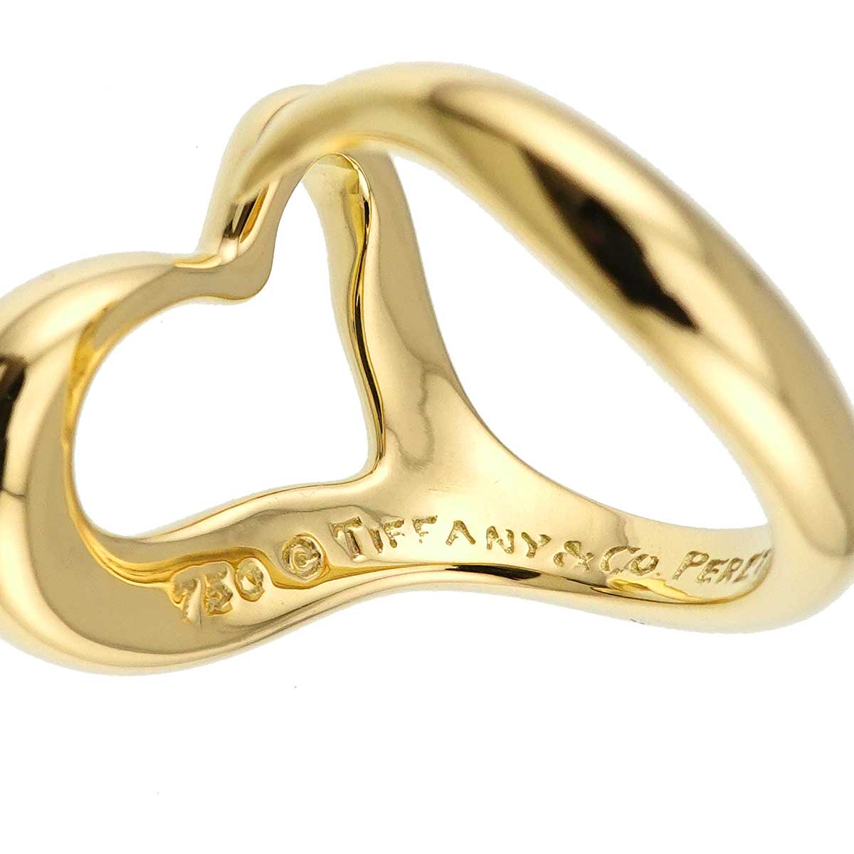 Open Heart Ring 18K YG 750 Size5.25(US)