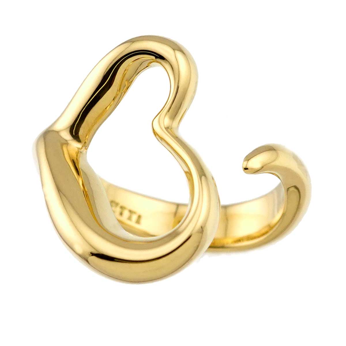 Open Heart Ring 18K YG 750 Size5.25(US)