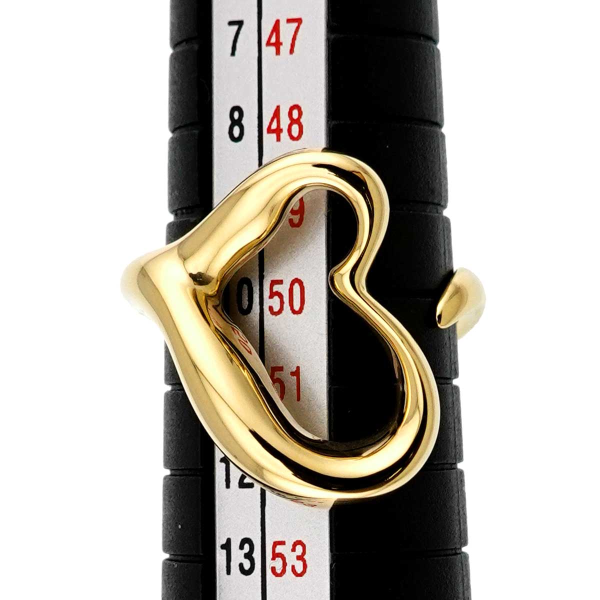 Open Heart Ring 18K YG 750 Size5.25(US)