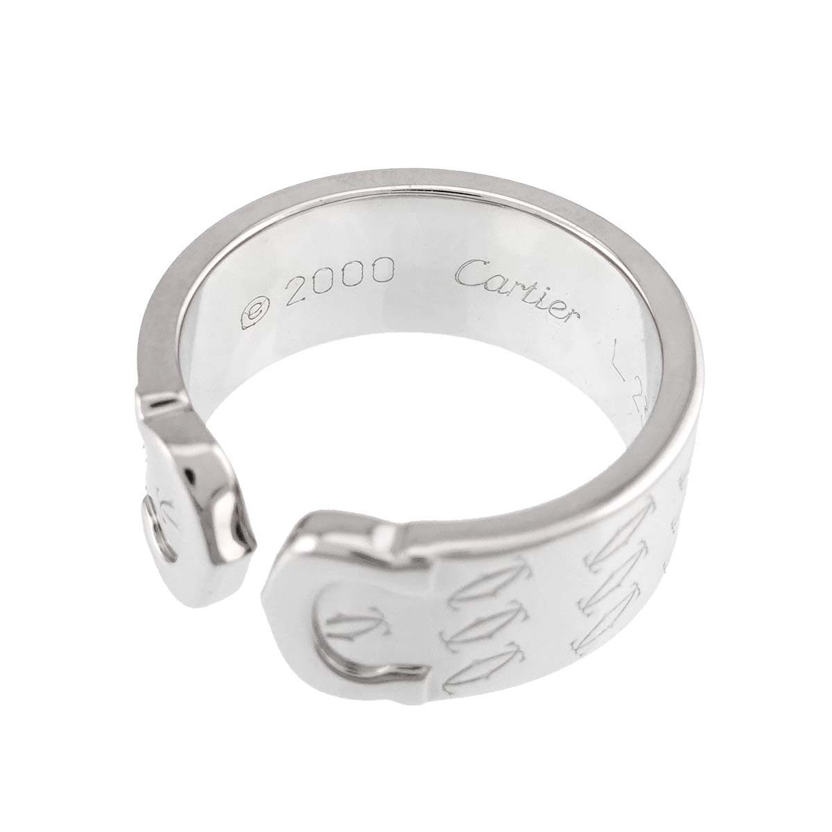 C2 Ring 18K White Gold 750 size53 6-6.25(US)