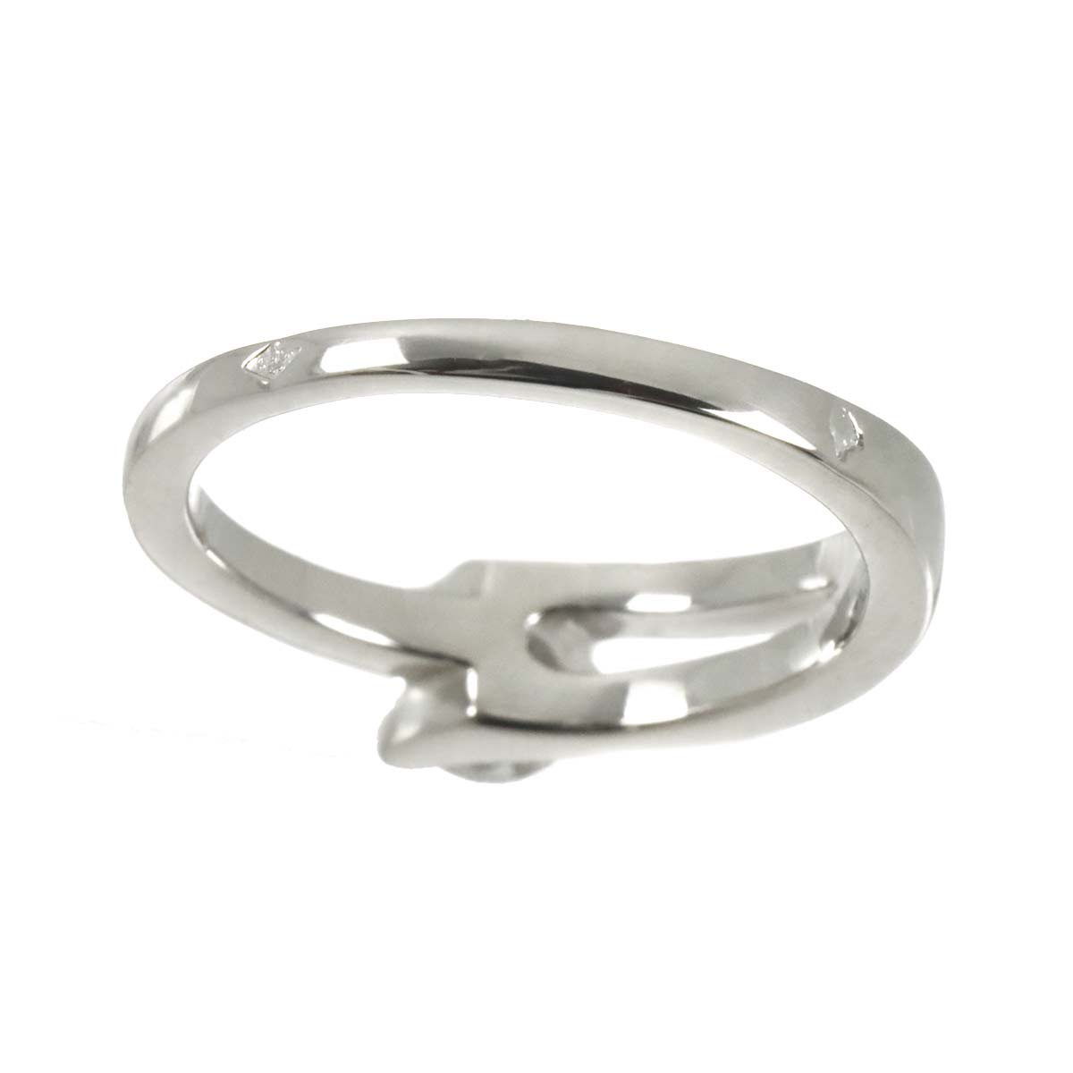 Diamond 0.30ct E/VS1/EX Ring Pt Platinum Size46 3.75(US)