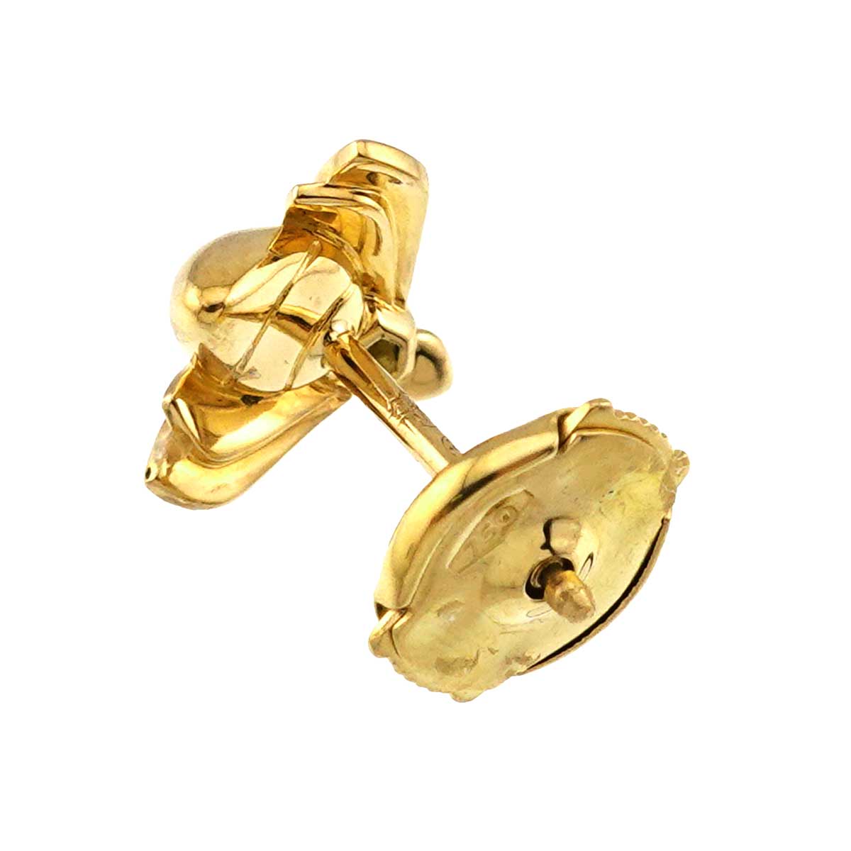 Bee de Diamond Earring Pierced 18K YG 750 One Piece only