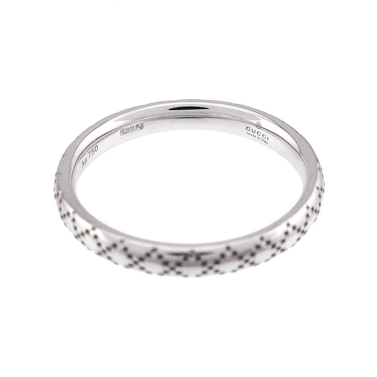 Diamantissima Ring 18K WG White Gold 750 Size9 4.5-4.75(US)