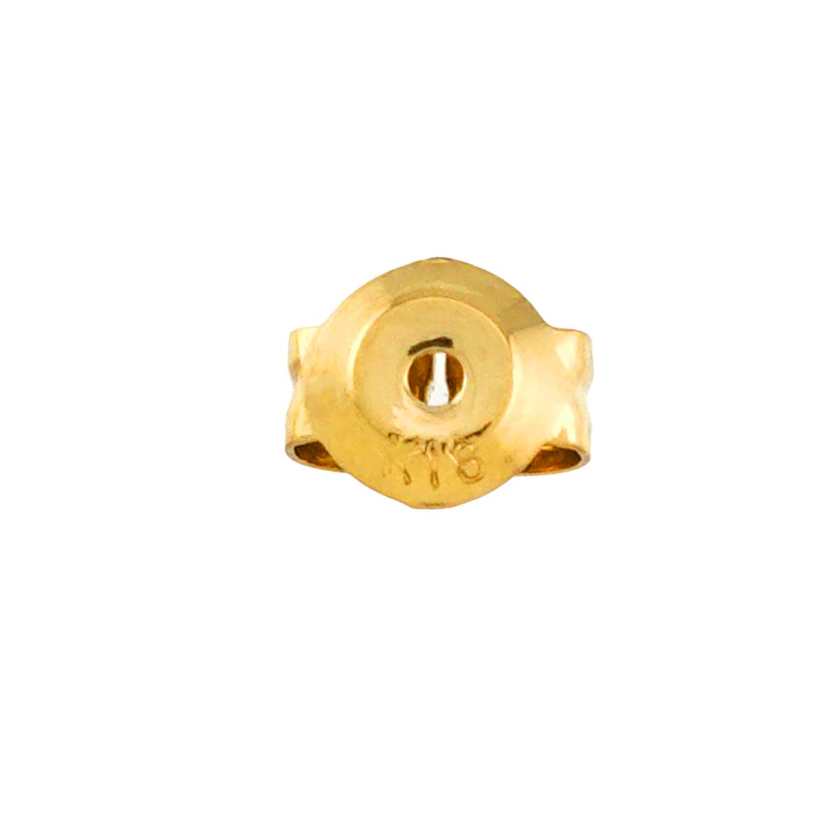 Bean Earrings Pierced 18K Yellow Gold 750
