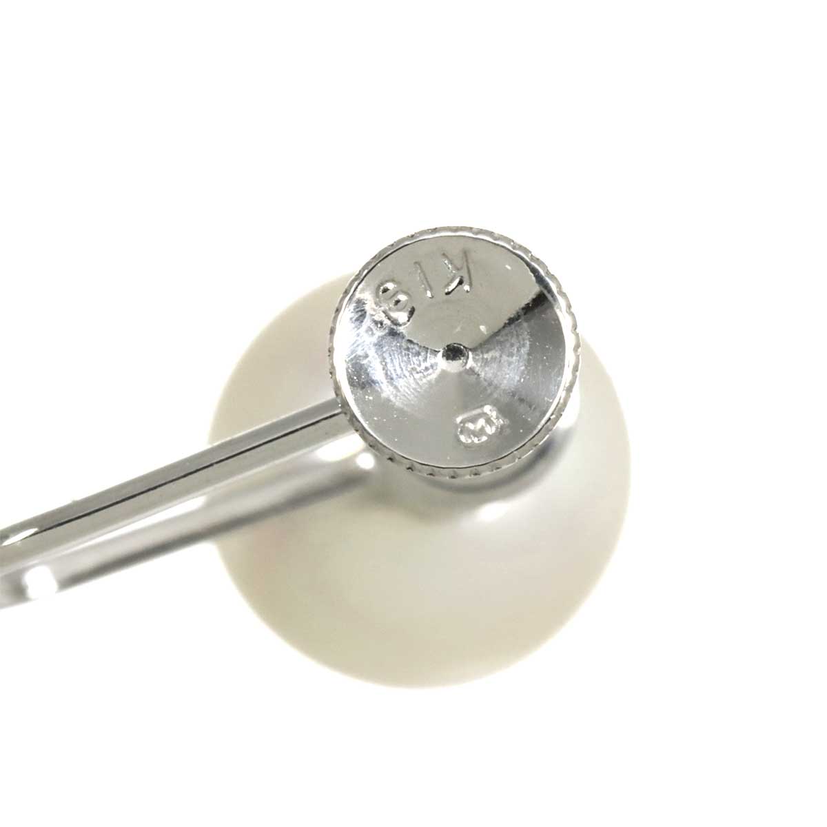 Akoya Pearl 8.0mm Earrings 18K WG 750