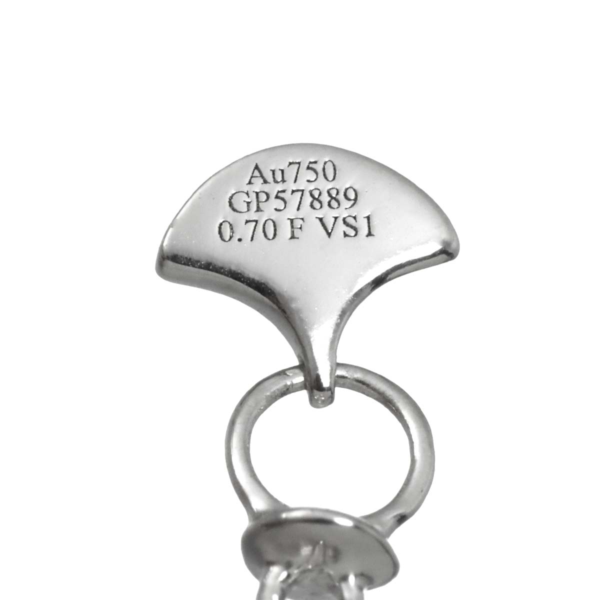 Icon Diamond 0.70ct F/VS1/3EX Necklace 18K WG 750