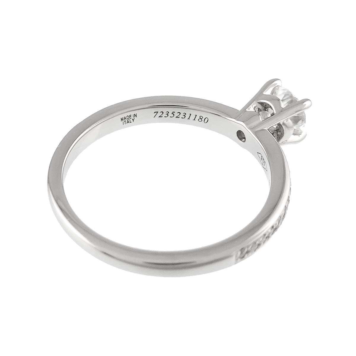 Diamond 0.31ct G/VS1/3EX Ring Pt Platinum Size4.5(US)