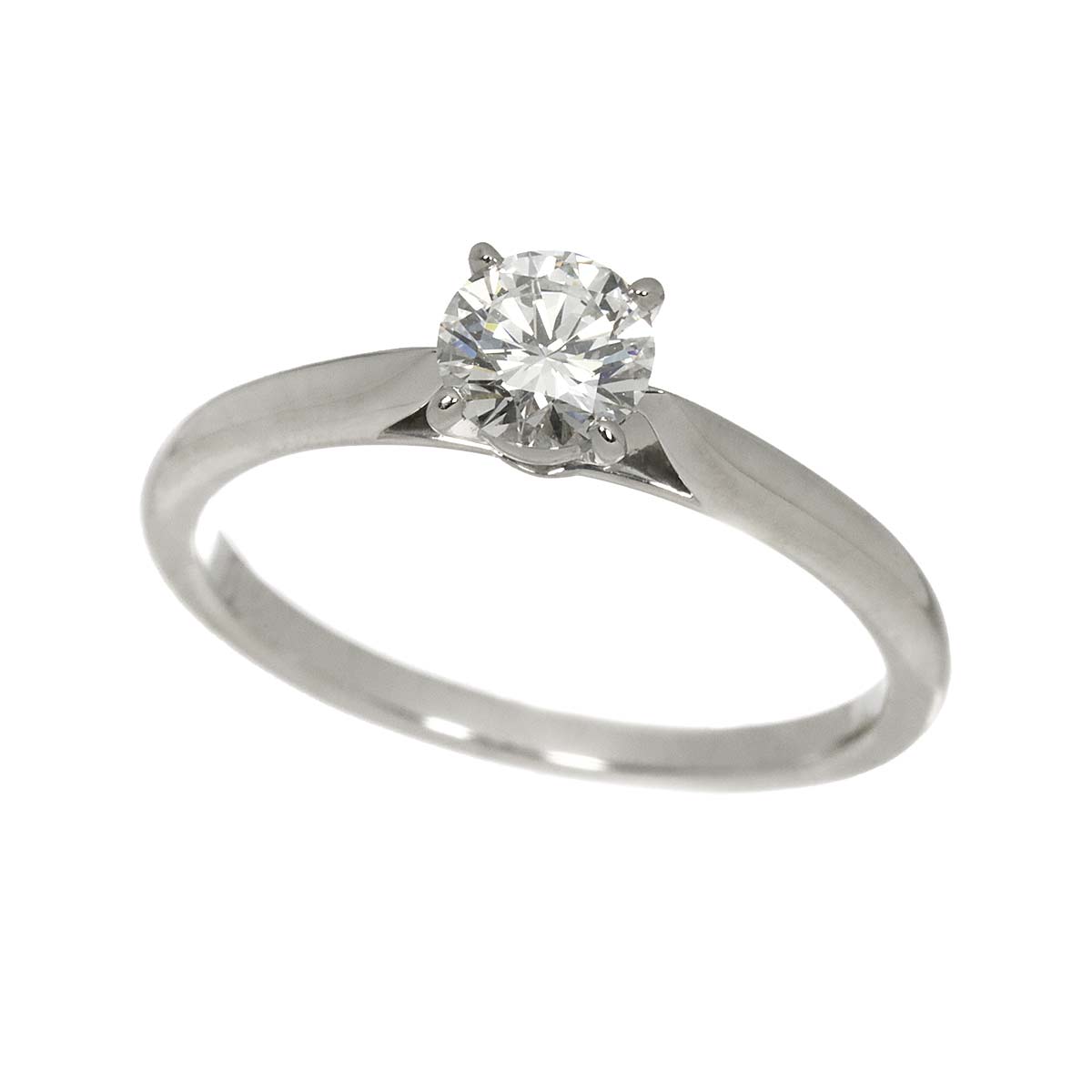 Diamond 0.41ct G/VVS2/VG Ring Pt Platinum size51 5.5-5.75(US)