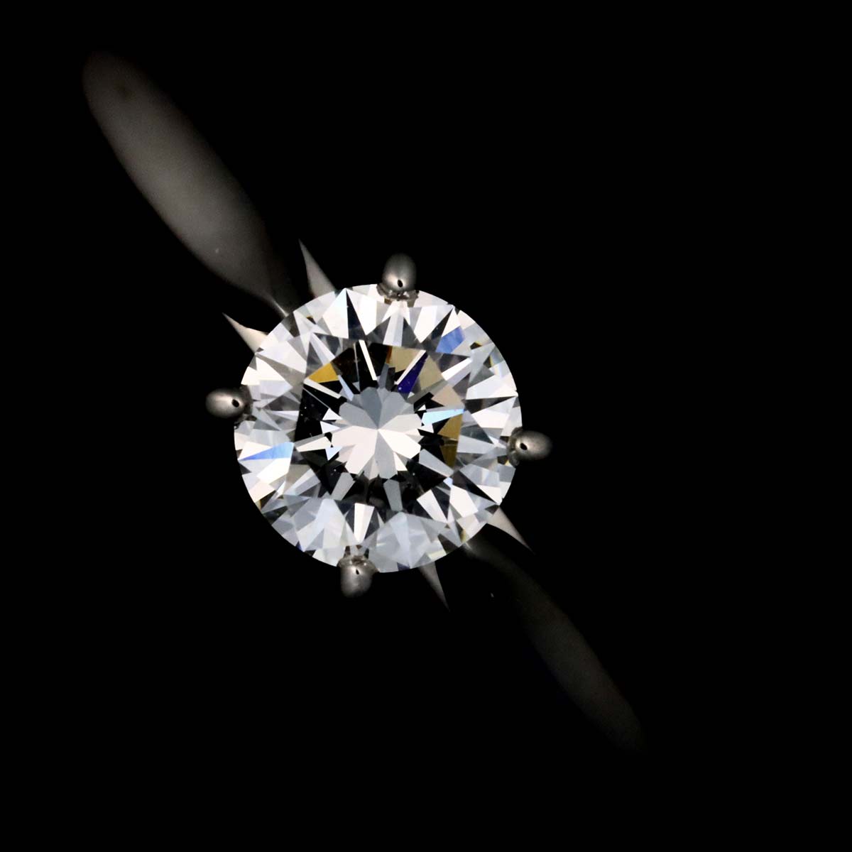 Diamond 0.41ct G/VVS2/VG Ring Pt Platinum size51 5.5-5.75(US)