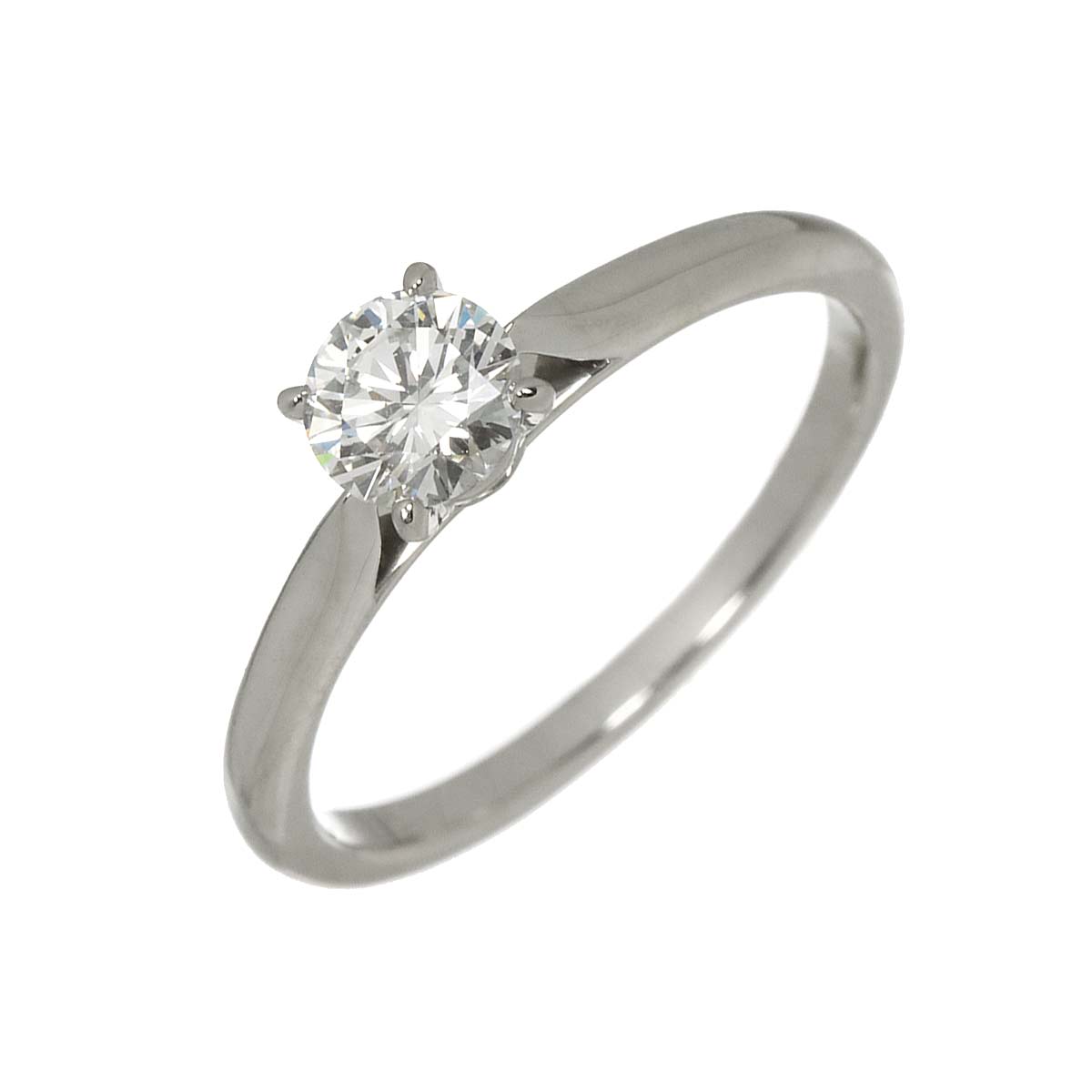Diamond 0.41ct G/VVS2/VG Ring Pt Platinum size51 5.5-5.75(US)