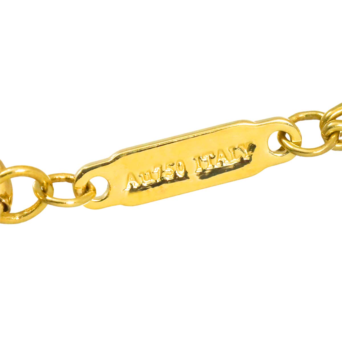 Hardware Double Link Large Necklace 18K Yellow Gold 750