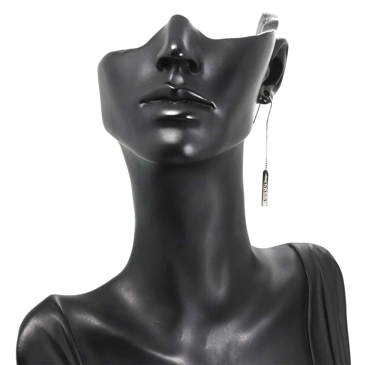 Lariat Earring Pierced 18K White Gold 750 One Piece only