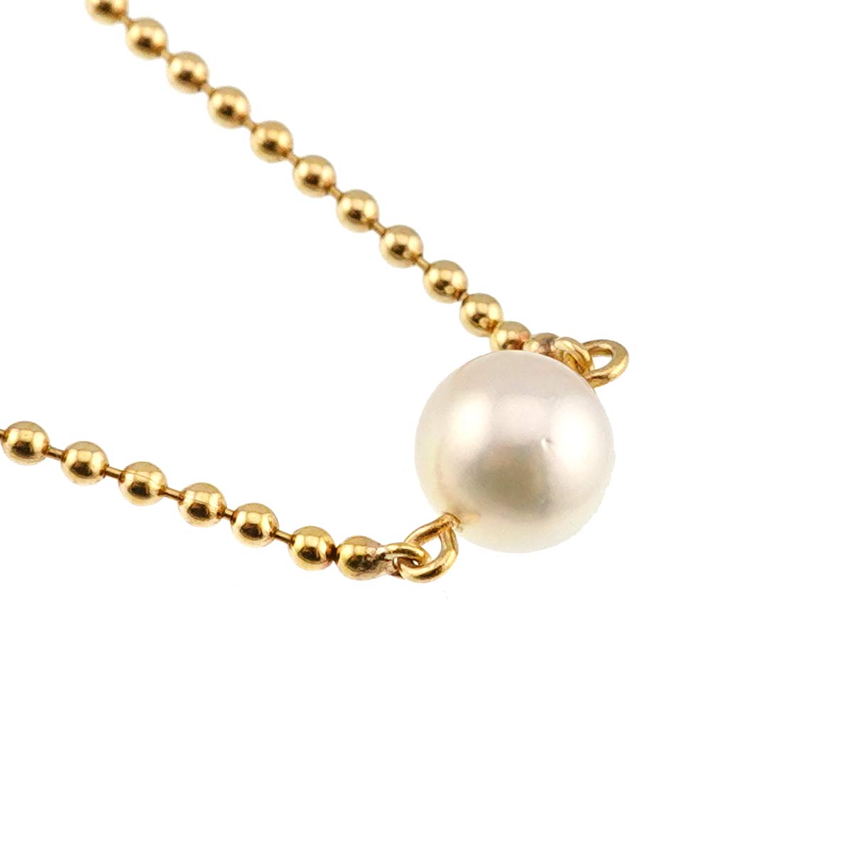 Akoya Pearl 6.7mm Necklace 18K YG 750