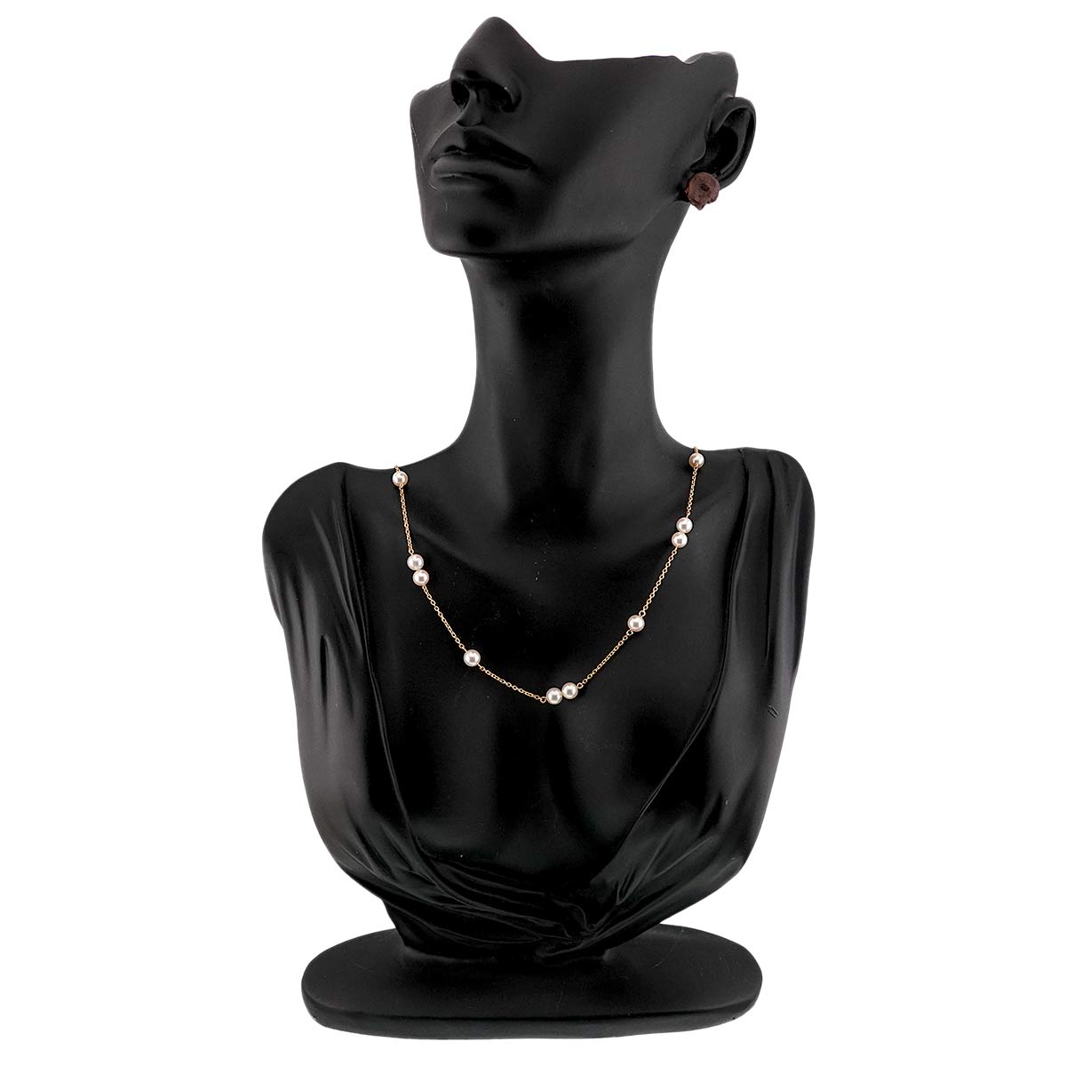 Akoya Pearl 5.3-5.0mm Necklace 18K YG 750