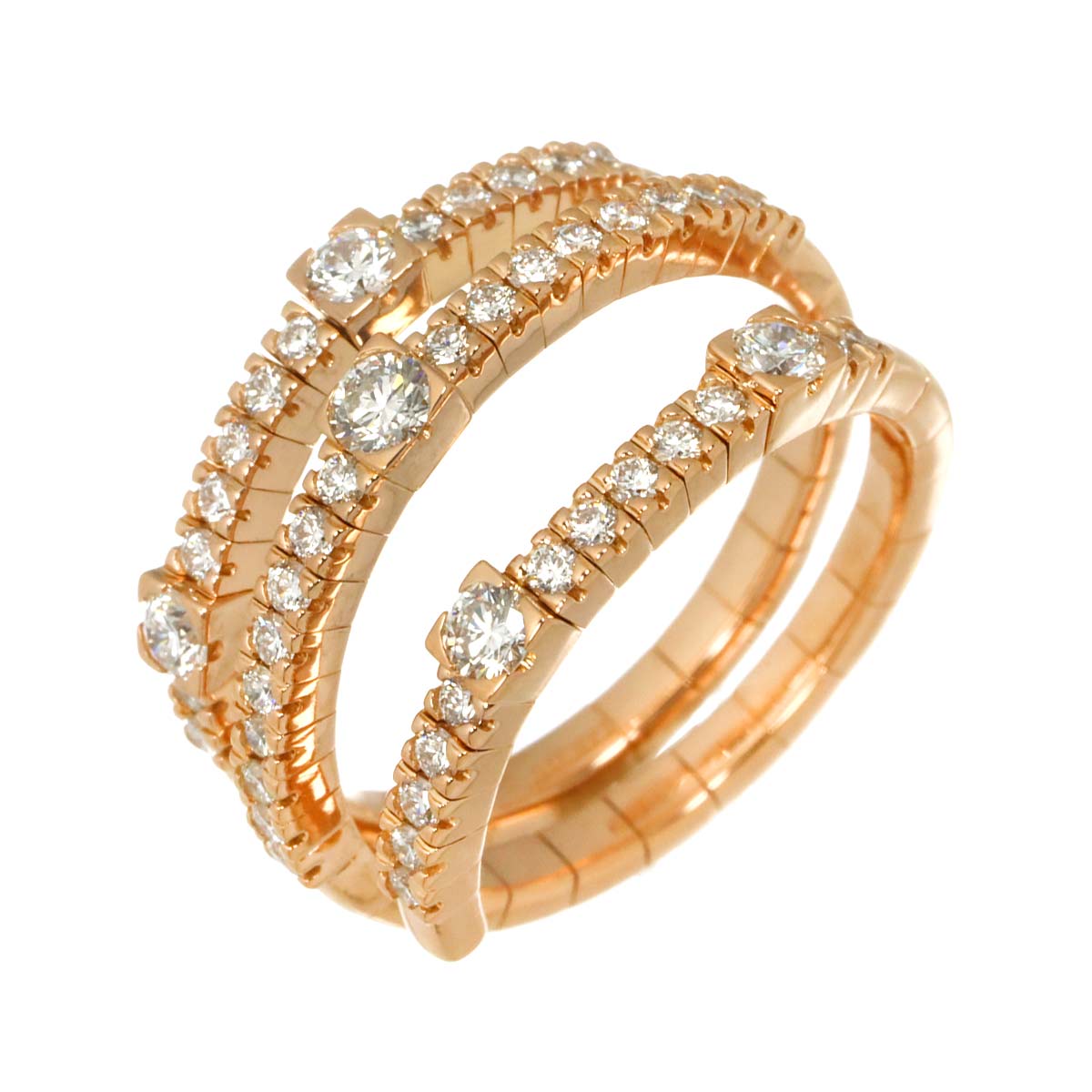 notte di san lorenzo Diamond Ring 18K PG 750 size7.25(US)
