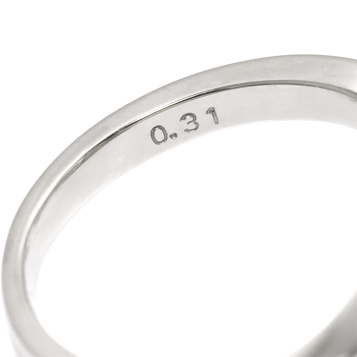 South Sea pearl 10.3mm Diamond 0.31ct Ring Pt size5.5-5.75(US)