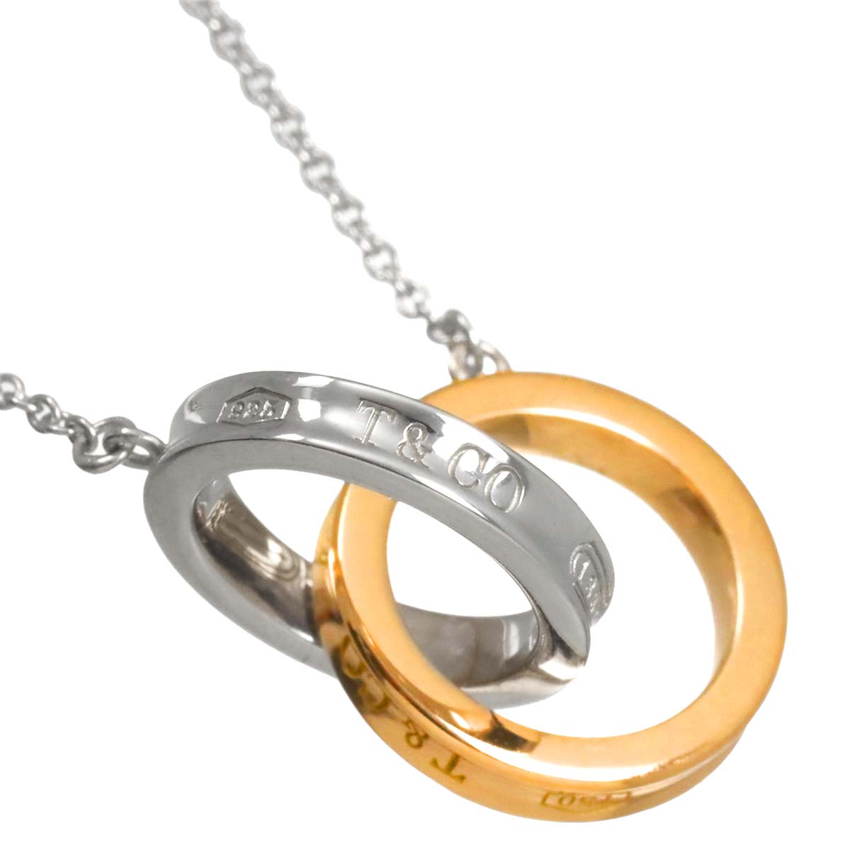 1837 Interlocking Necklace SV 18K PG 750