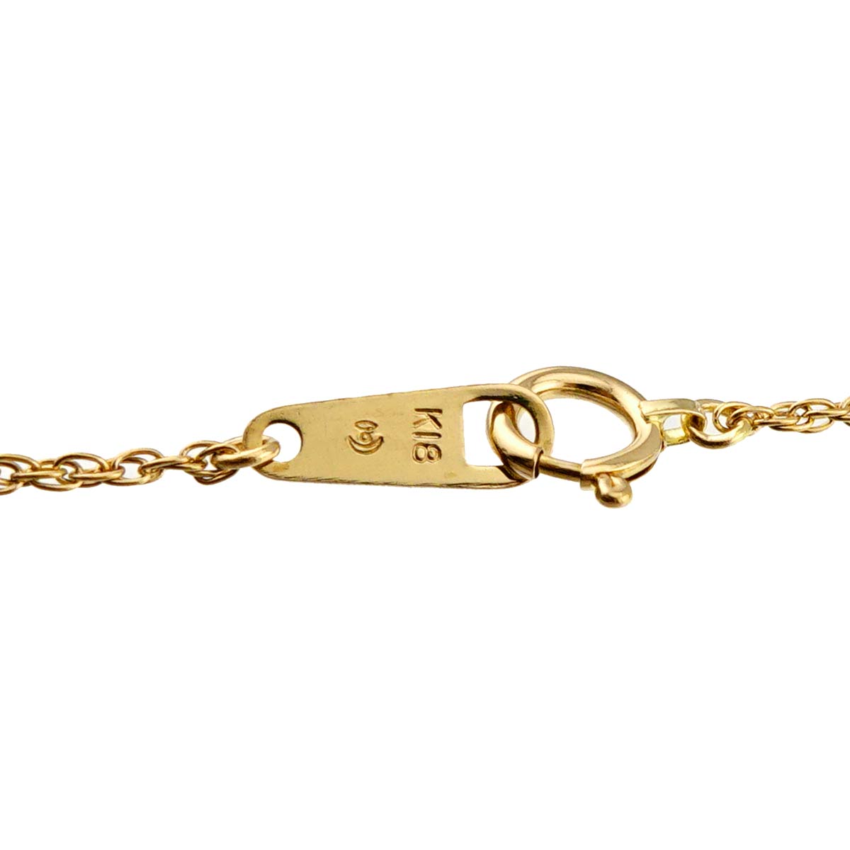 Akoya Pearl 6.3mm Diamond 0.05ct Necklace 18K YG 750