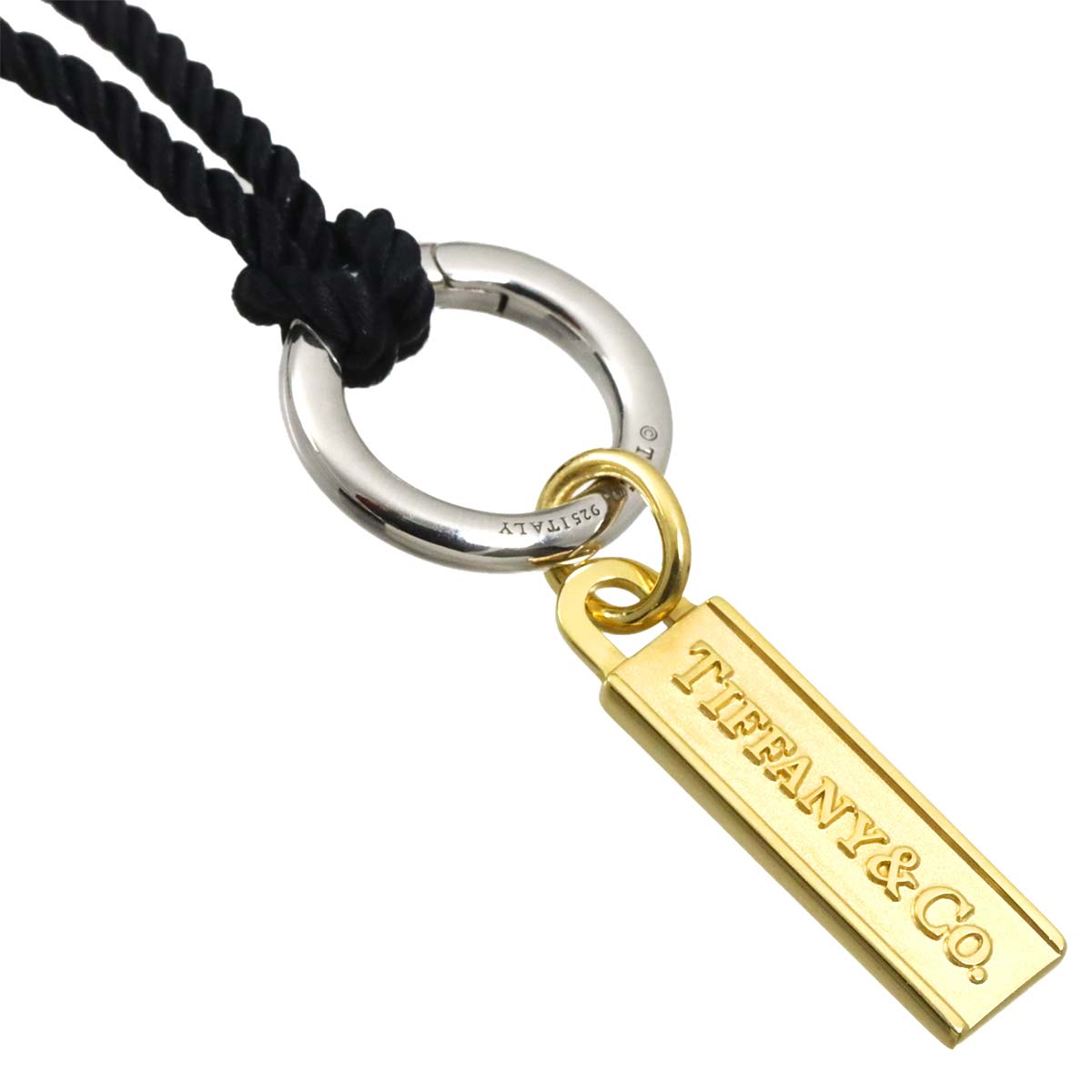 Logo Necklace SV Silver 925 18K YG 750