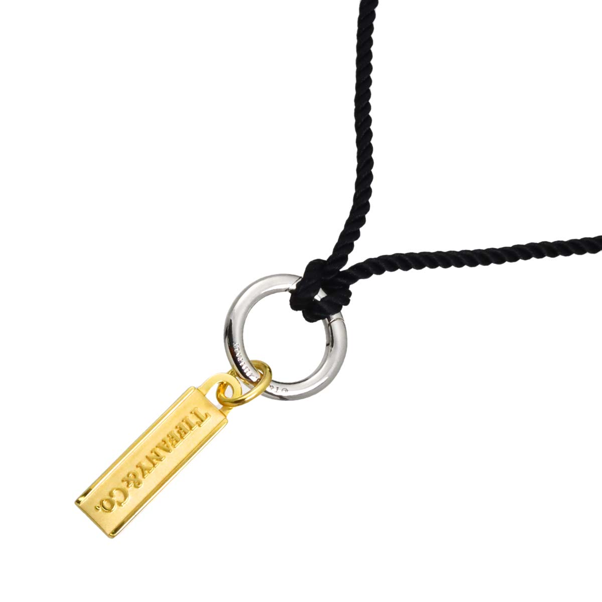 Logo Necklace SV Silver 925 18K YG 750