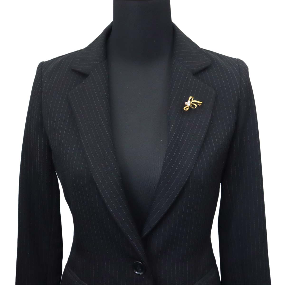 Akoya Pearl 4.6-4.1mm Brooch 18K YG 750