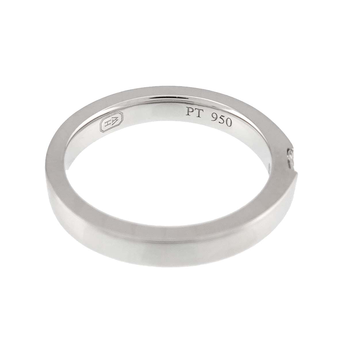 Traffic Diamond Ring Pt Platinum size4(US)