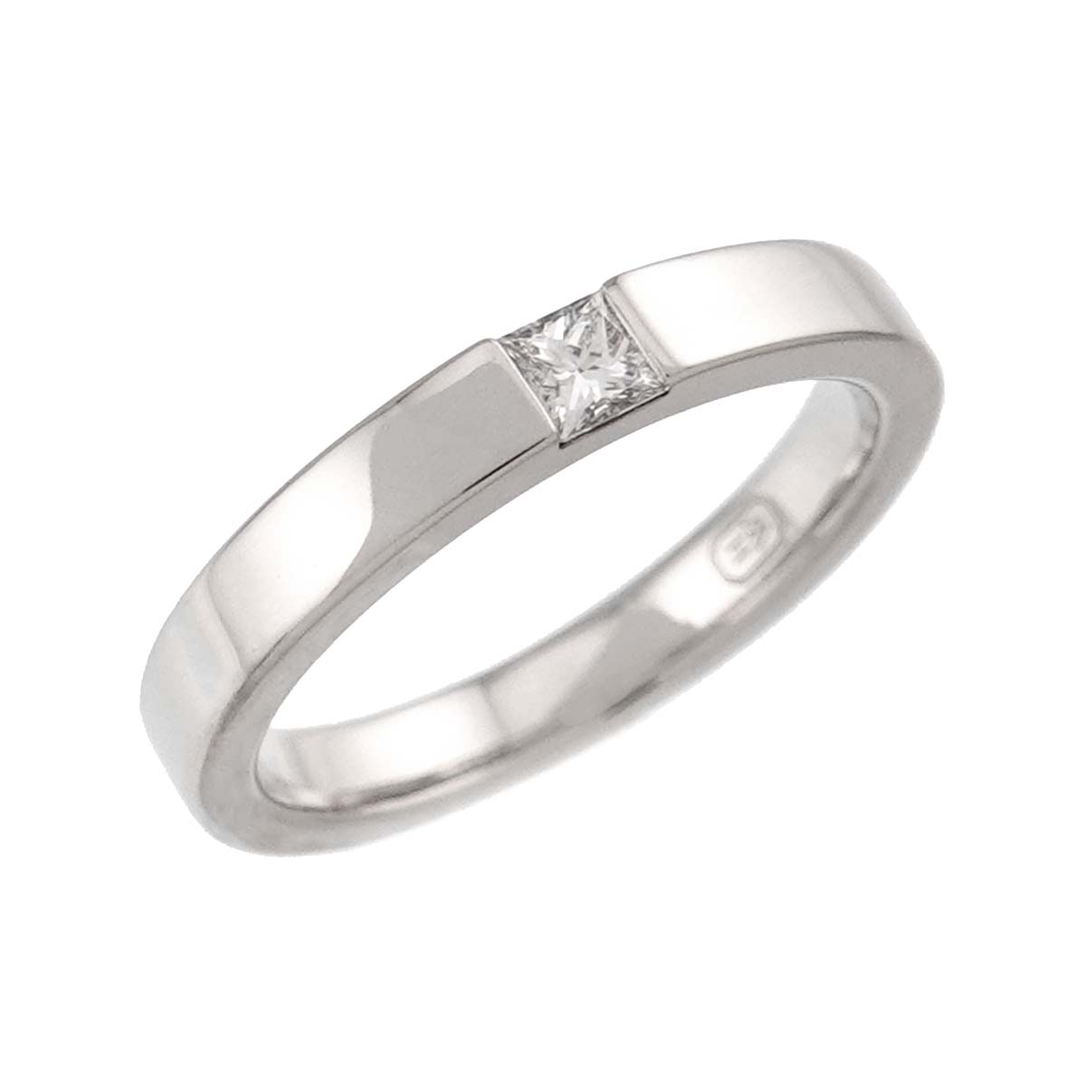 Traffic Diamond Ring Pt Platinum size4(US)