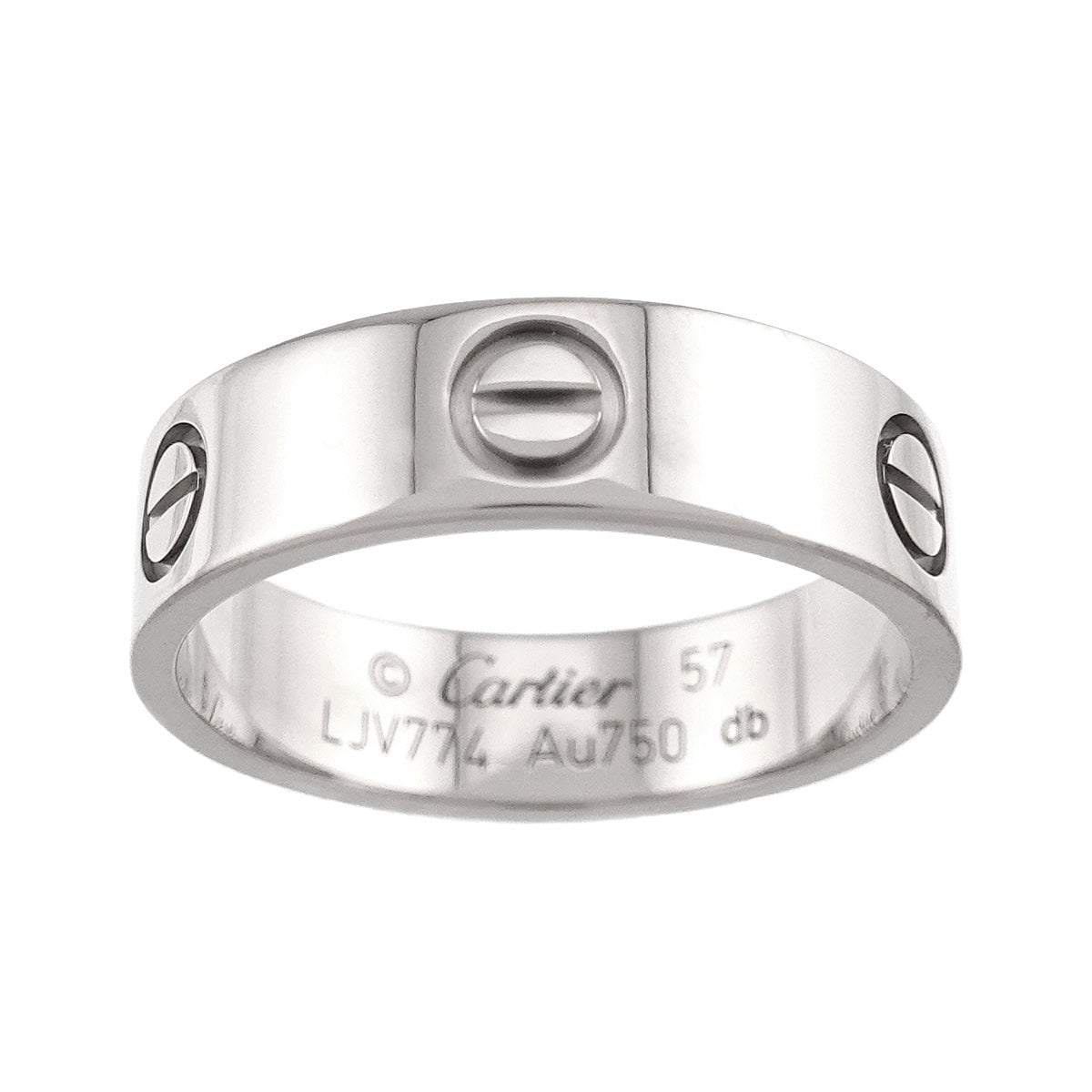 Love Classic Ring 18K White Gold 750 size57 7.5-7.75(US)