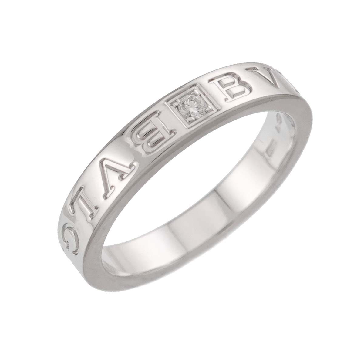 B-ZERO1 Diamond 1P Ring 18K WG 750 size8.25-8.75(US)
