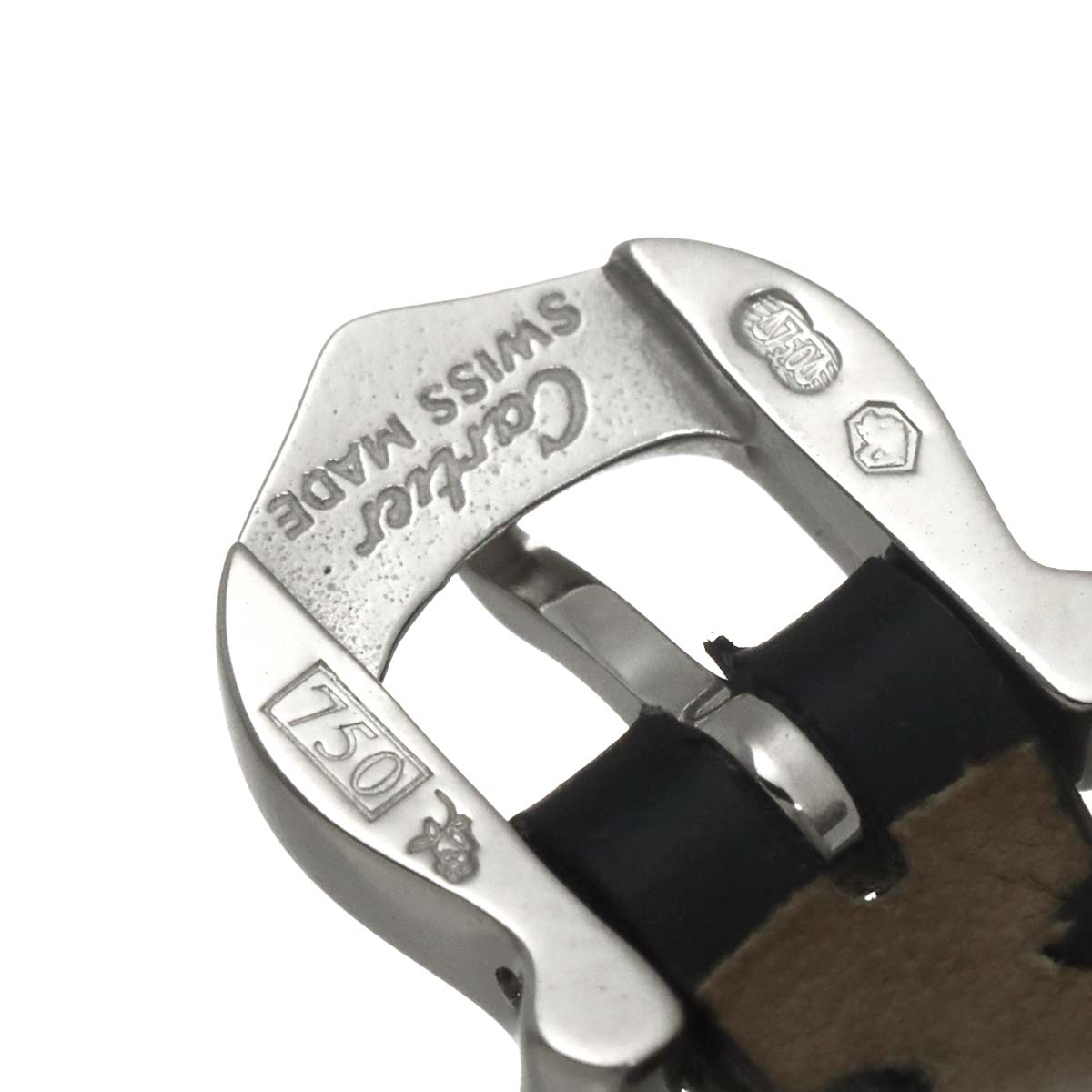 Leather Bracelet 18K White Gold 750