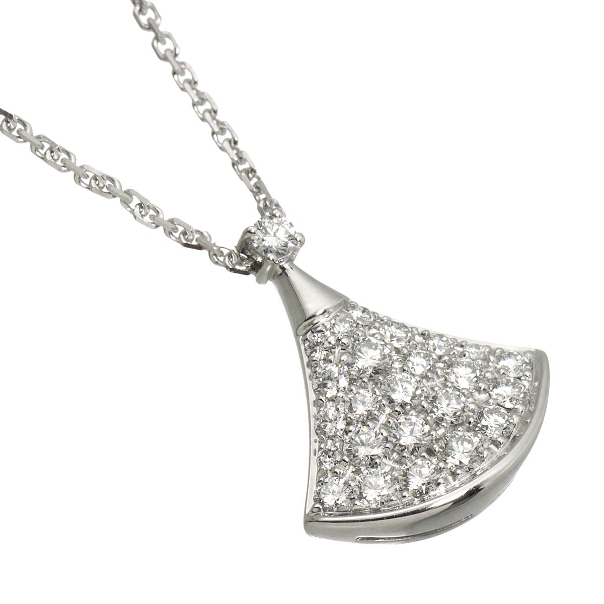 Diva Dream Diamond Necklace 18K White Gold 750