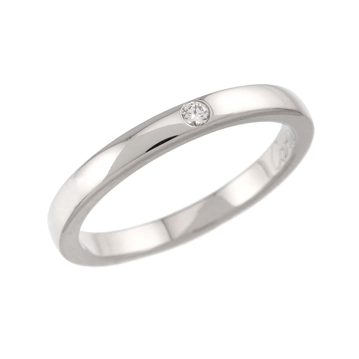 Classic Diamond 1P Ring Pt Platinum size47 4(US)
