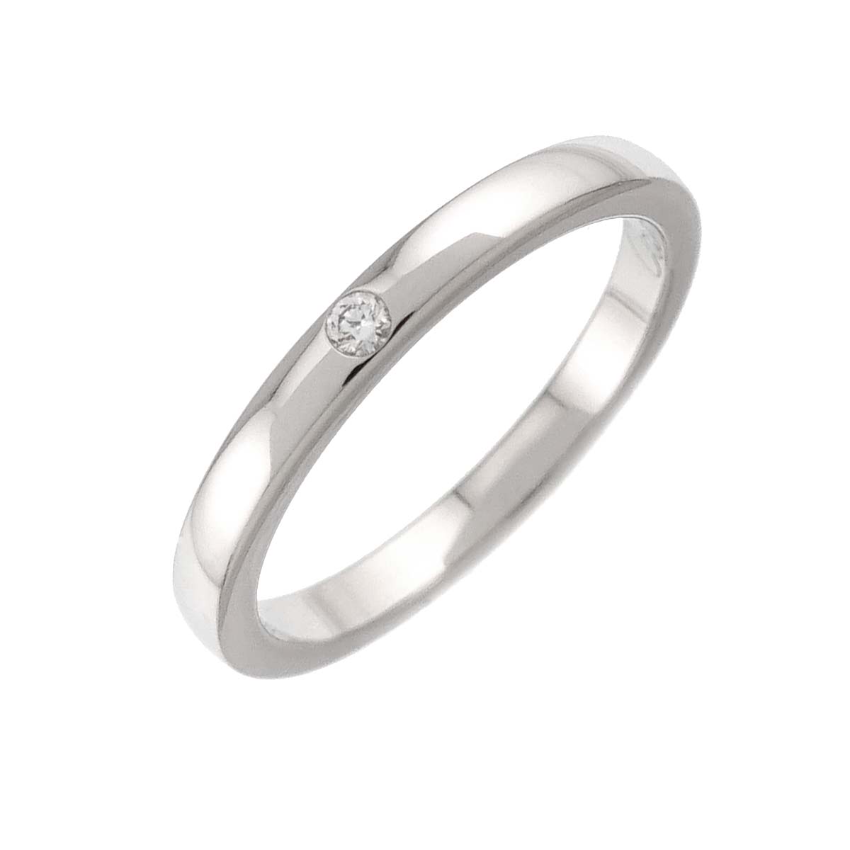 Classic Diamond 1P Ring Pt Platinum size47 4(US)
