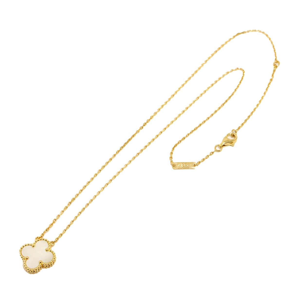 Vintage Alhambra MOP Necklace 18K YG 750