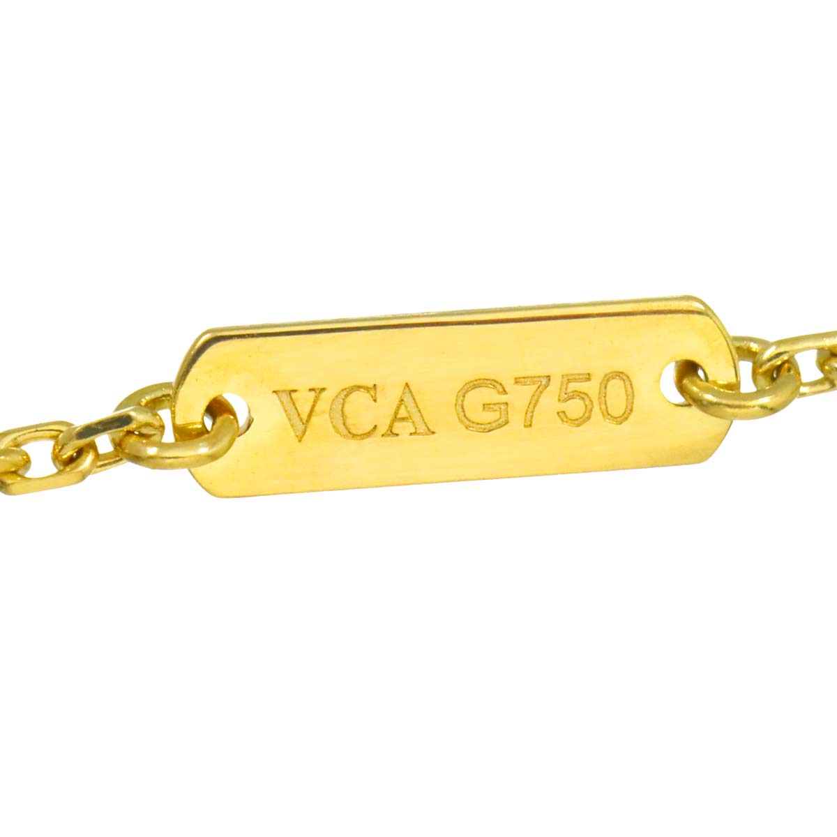 Vintage Alhambra MOP Necklace 18K YG 750