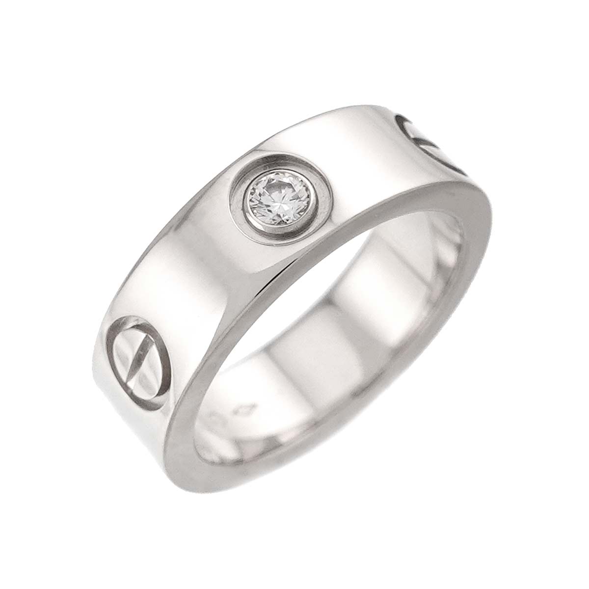 Love Ring Diamond 1P Platinum size48 4-4.5(US)