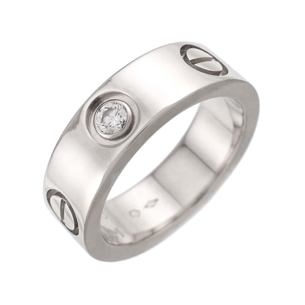 Love Ring Diamond 1P Platinum size48 4-4.5(US)
