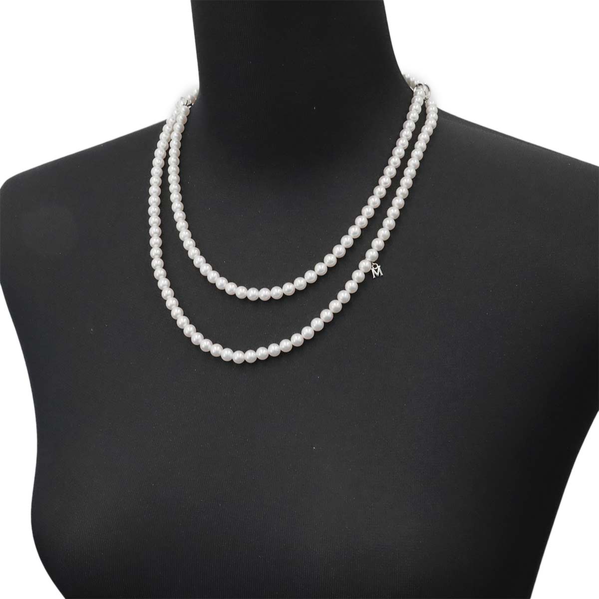 Akoya Pearl 5.8-5.6mm Long Necklace 18K WG 750