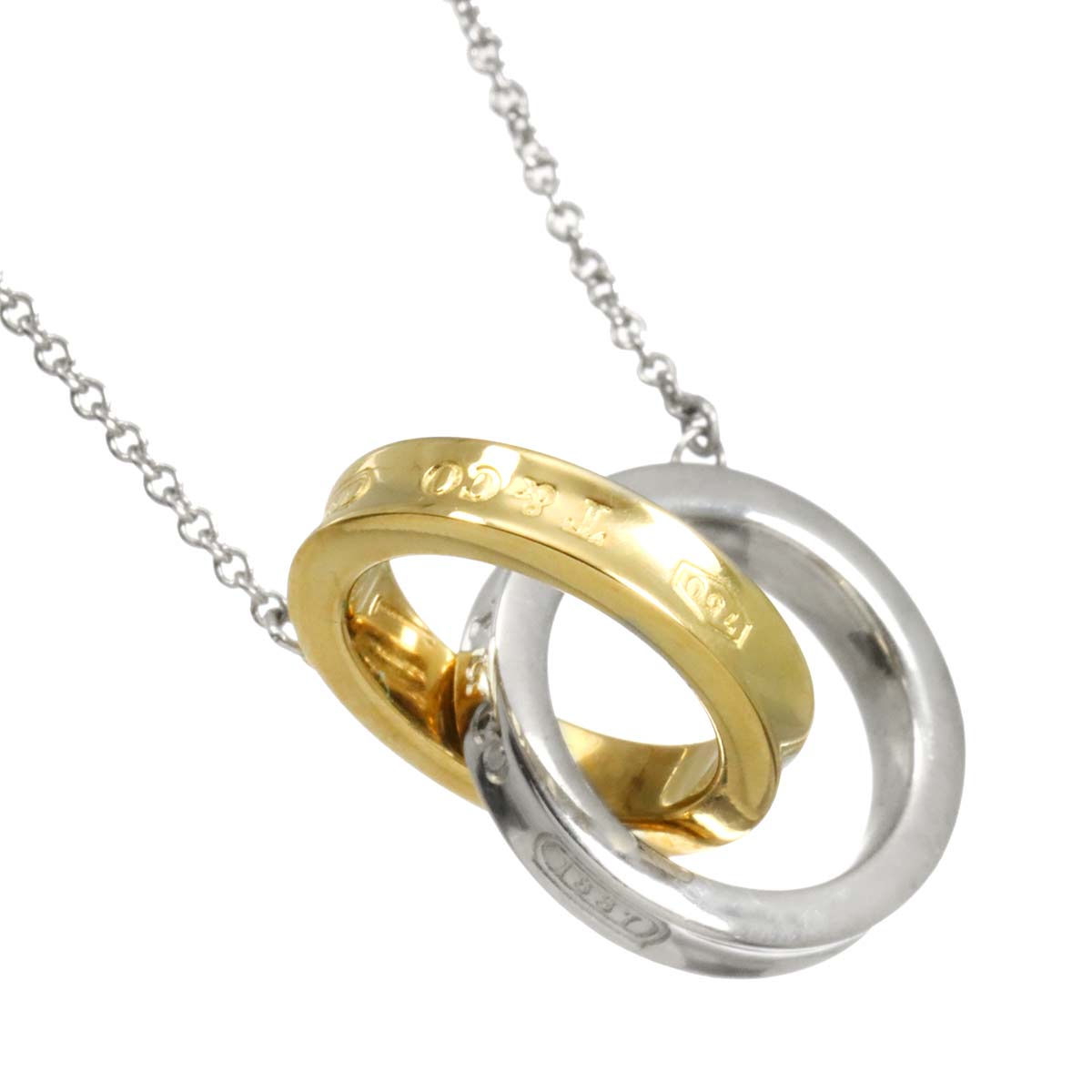 1837 Interlocking Necklace SV Silver 925 18K YG 750