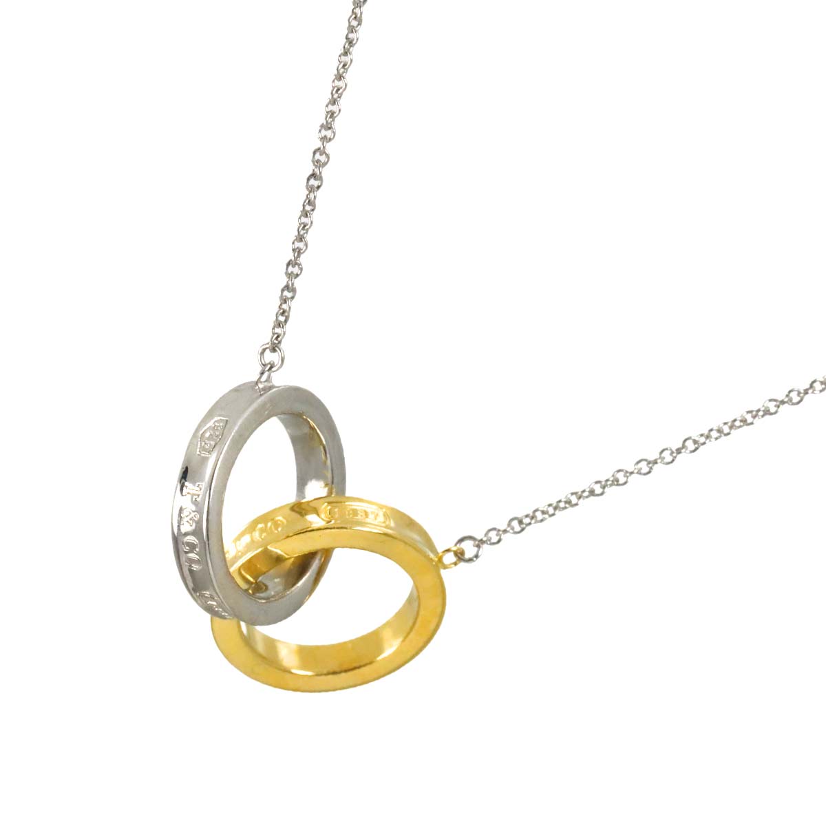 1837 Interlocking Necklace SV Silver 925 18K YG 750