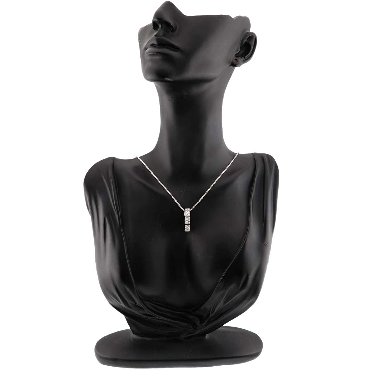 Diamond 0.35ct Ruby 0.02ct Necklace Platinum