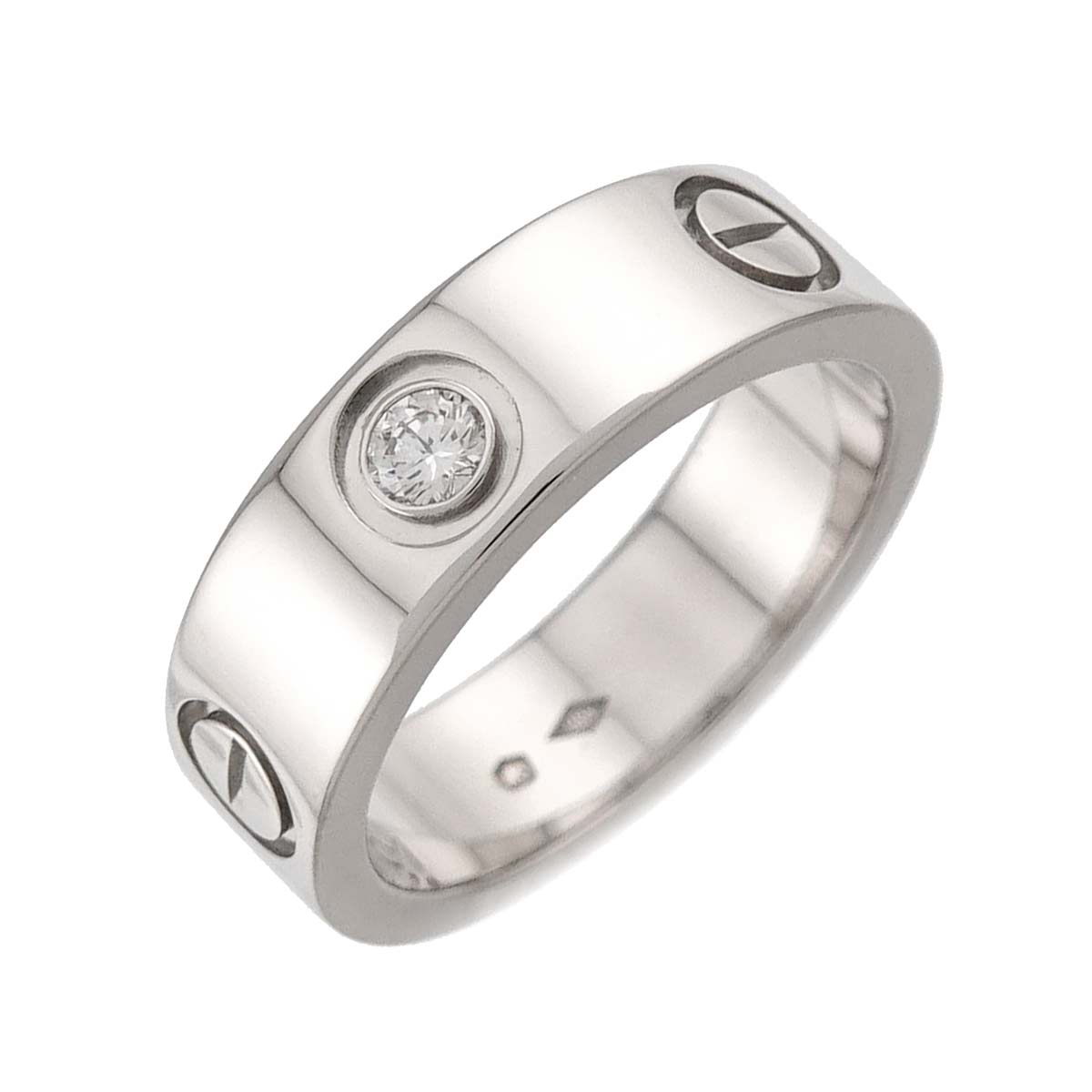 Love Ring Diamond 1P Platinum size50 4.75-5(US)