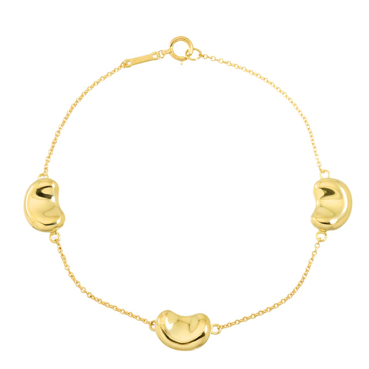 Bean 3P Bracelet 18K Yellow Gold 750