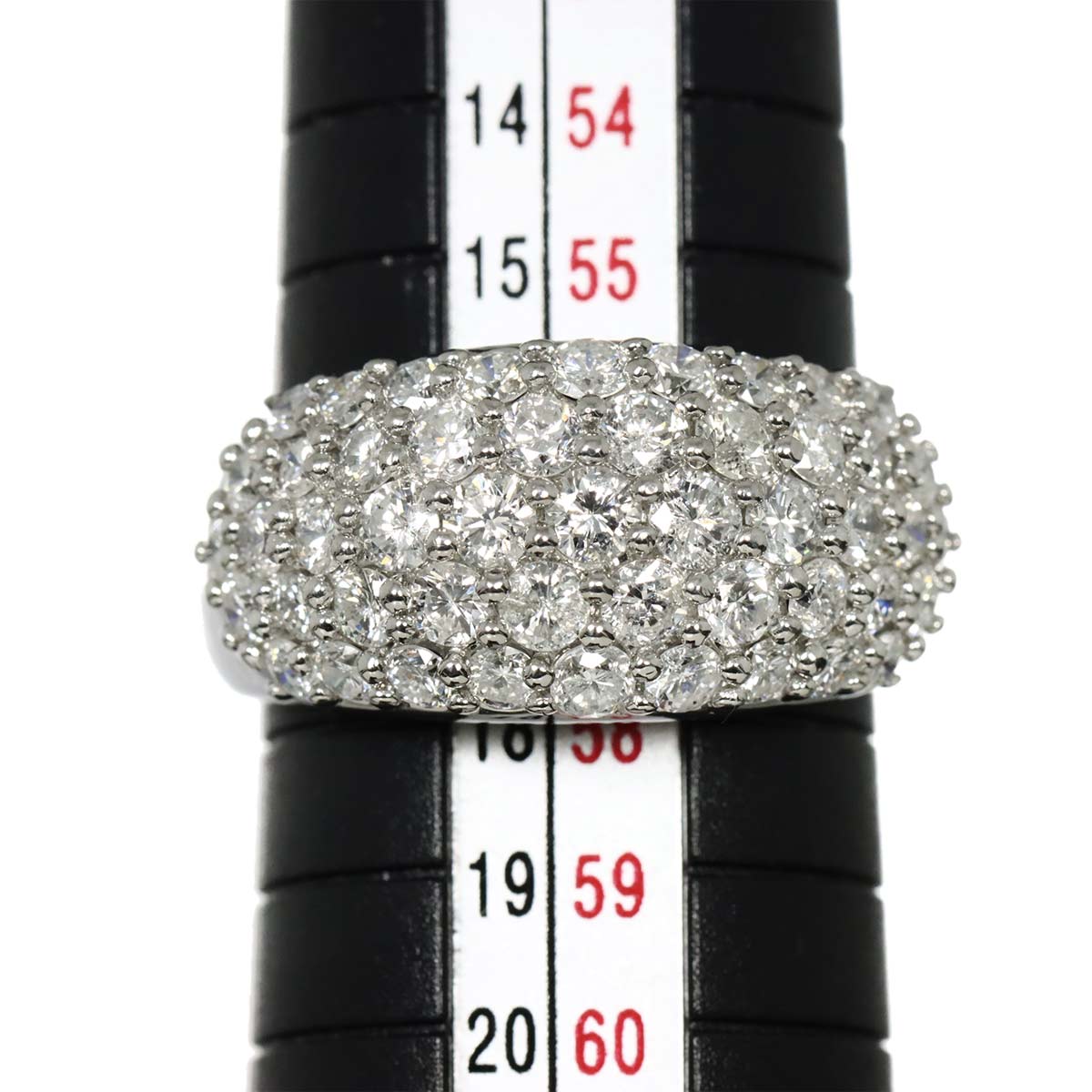 Diamond 2.53ct Ring Pt Platinum size7.75-8(US)