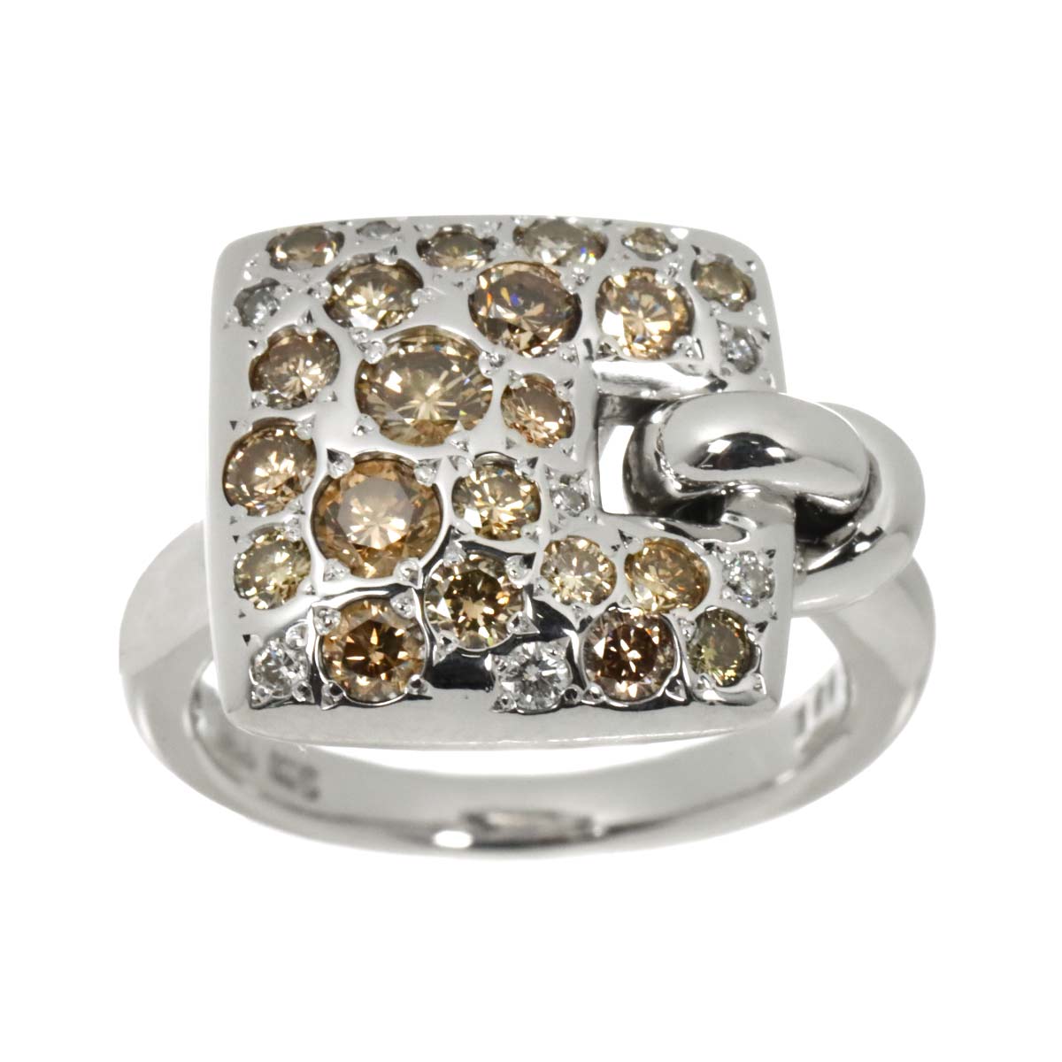 Diamond 1.00ct Ring 18K White Gold size5.5-5.75(US)